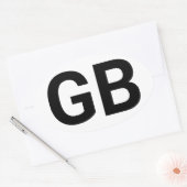 イギリス素晴らしユーロ 楕円形シール (封筒)