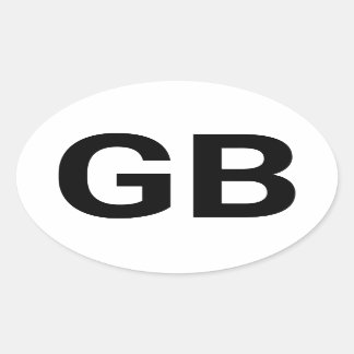 イギリス素晴らしユーロ 楕円形シール
