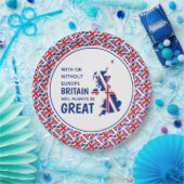 イギリス素晴らし常前向きBrexit ペーパープレート (パーティー)