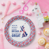 イギリス素晴らし常前向きBrexit ペーパープレート (パーティー)