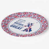 イギリス素晴らし常前向きBrexit ペーパープレート (アングル)