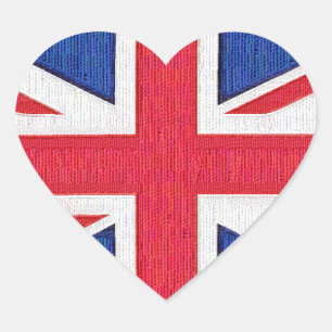 イギリス統一されたを愛する王国の国旗。 ハートシール