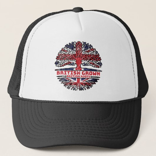 イギリス統一されたイギリスの木のルーツ国旗 キャップ (正面)