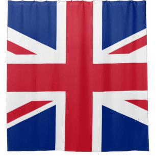 イギリス統一された国旗のユニオン・ジャック シャワーカーテン