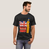 イギリス統一された国旗イギリス引用文旅行B Tシャツ (正面フル)