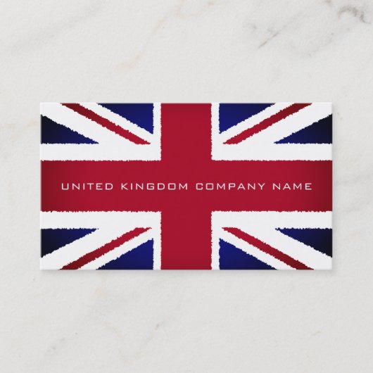 イギリス統一された国旗、引き裂かれた効果、イギリス 名刺 (正面)
