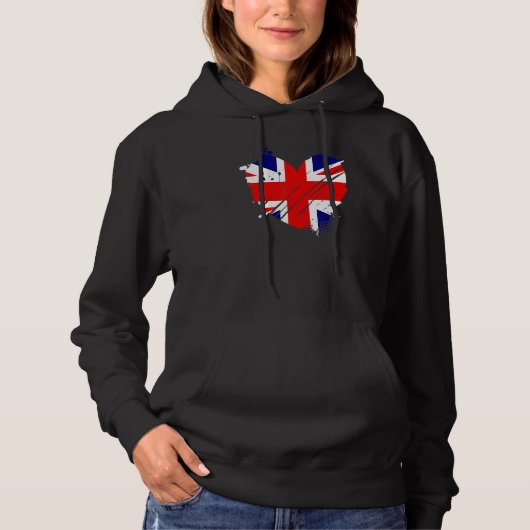 イギリス統一された国旗Iがイギリス人のDnaを愛する パーカ (正面)