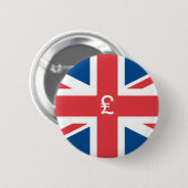 イギリス統一された国素晴らし国旗 缶バッジ (正面&裏面)