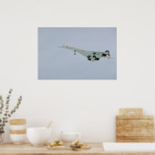 イギリス航空コンコルド、オタワ、最終降下。 ポスター (キッチン)