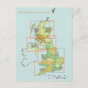イギリス航空図 ポストカード