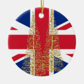 イギリス英国国旗のクリスマスオーナメント セラミックオーナメント (正面)