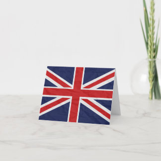 イギリス英国国旗の旗のメッセージカード カード