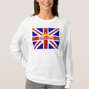 イギリス英国連合ジャック・テーマ動揺して Tシャツ