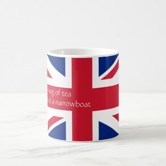 イギリス英語ハピネスティーブックナローボートマグ コーヒーマグカップ (中央)