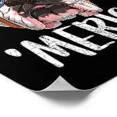 イギリス英語ブルドッグDog 7月4日アメリカF ポスター (角)