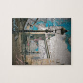 イギリス街灯柱のテムズロンドンタワー橋 ジグソーパズル (横)