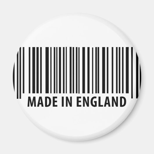 イギリス製のバーコード マグネット (正面)