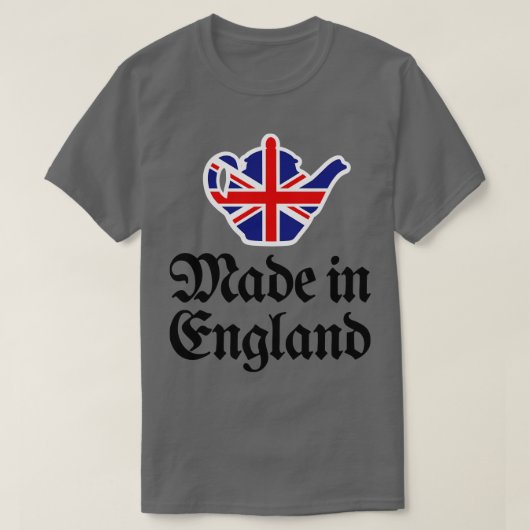 イギリス製ティーポット連合国旗 Tシャツ (デザイン正面)