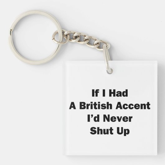 イギリス訛りだったら キーホルダー (正面)
