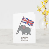 イギリス誕生日カード カード (黄色い花)