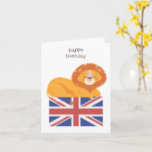 イギリス誕生日カード カード (黄色い花)