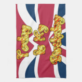 イギリス誕生日ギフトアートプリント キッチンタオル (縦)