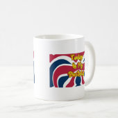 イギリス誕生日ギフトアートプリント コーヒーマグカップ (正面右)