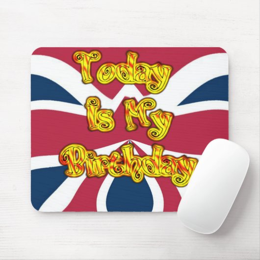 イギリス誕生日ギフトアートプリント マウスパッド (マウス)