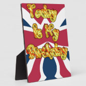 イギリス誕生日プレゼントアートプリント フォトプラーク (側面)