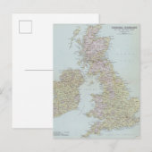 イギリス諸島の主要幹線道路 ポストカード (正面/裏面)