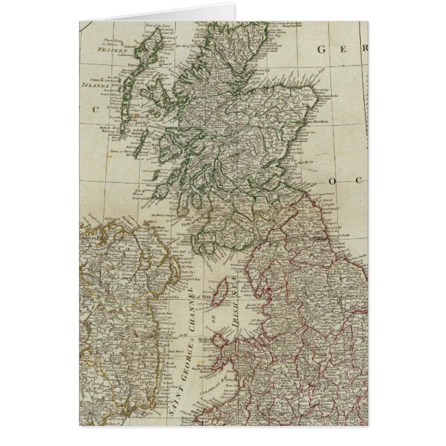 イギリス諸島の全地図 (正面)