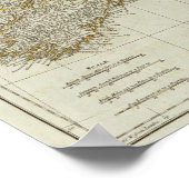 イギリス諸島の全地図 ポスター (角)