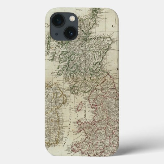 イギリス諸島の全地図 Case-Mate iPhoneケース (裏面)