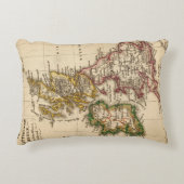イギリス諸島の地図 アクセントクッション (正面)