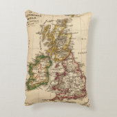 イギリス諸島の地図 アクセントクッション (裏面(縦))