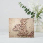 イギリス諸島の地図 ポストカード (スタンド正面)