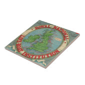 イギリス諸島の地図-救命ボートの図表 タイル (側面)