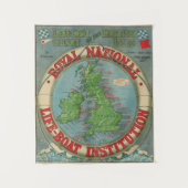 イギリス諸島の地図-救命ボートの図表 タペストリー (正面)