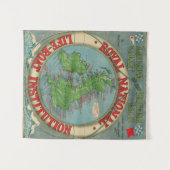 イギリス諸島の地図-救命ボートの図表 タペストリー (正面(横))