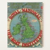 イギリス諸島の地図 – 救命艇チャート プランナー手帳 (裏面)