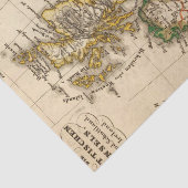 イギリス諸島の地図 薄葉紙 (詳細)