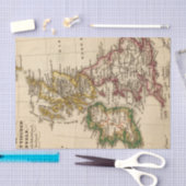 イギリス諸島の地図 薄葉紙 (クラフト)