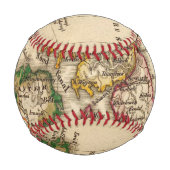 イギリス諸島の地図 野球ボール (裏面)