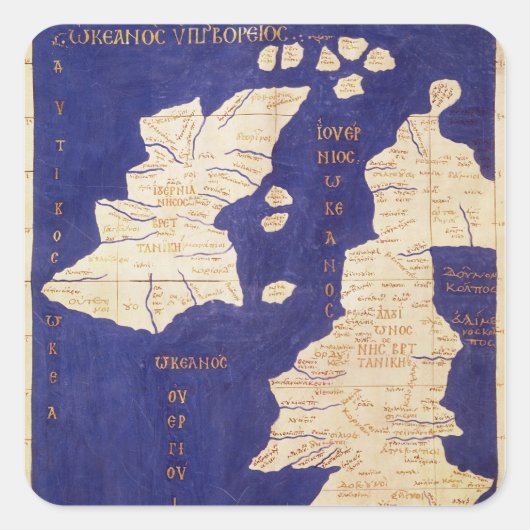 イギリス諸島の地図, 'Geographia'から スクエアシール (正面)