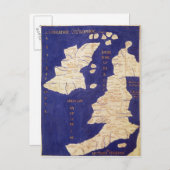 イギリス諸島の地図， 'Geographia'から ポストカード (正面/裏面)