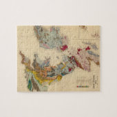 イギリス諸島の地質図 ジグソーパズル (横)