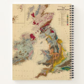 イギリス諸島の地質図 ノートブック (裏面)
