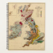 イギリス諸島の地質図 プランナー手帳 (正面)
