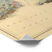 イギリス諸島の地質図 ポスター (角)