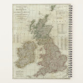 イギリス諸島の完全な地図 プランナー手帳 (裏面)